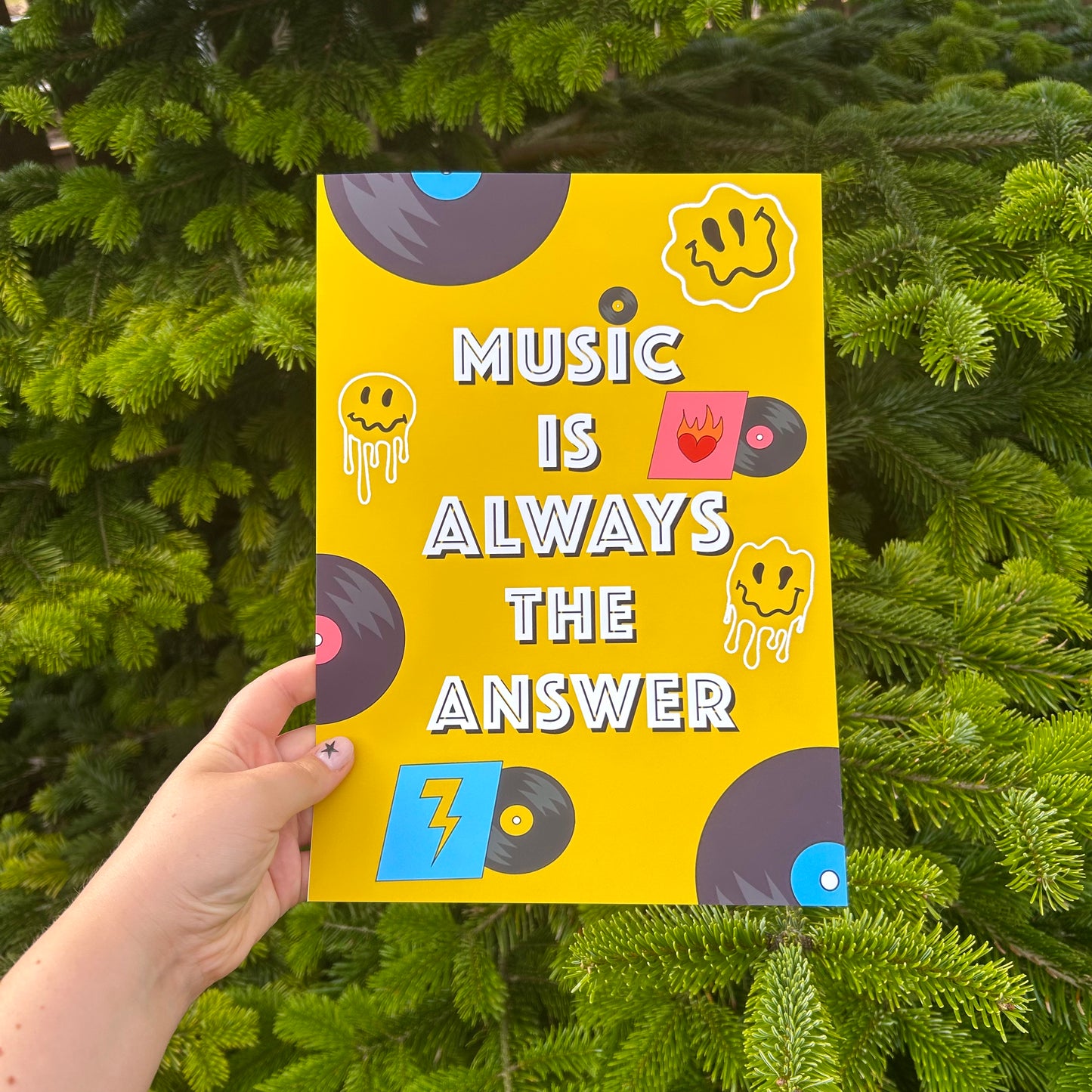 Music is Always the Answer - Wall Art Print