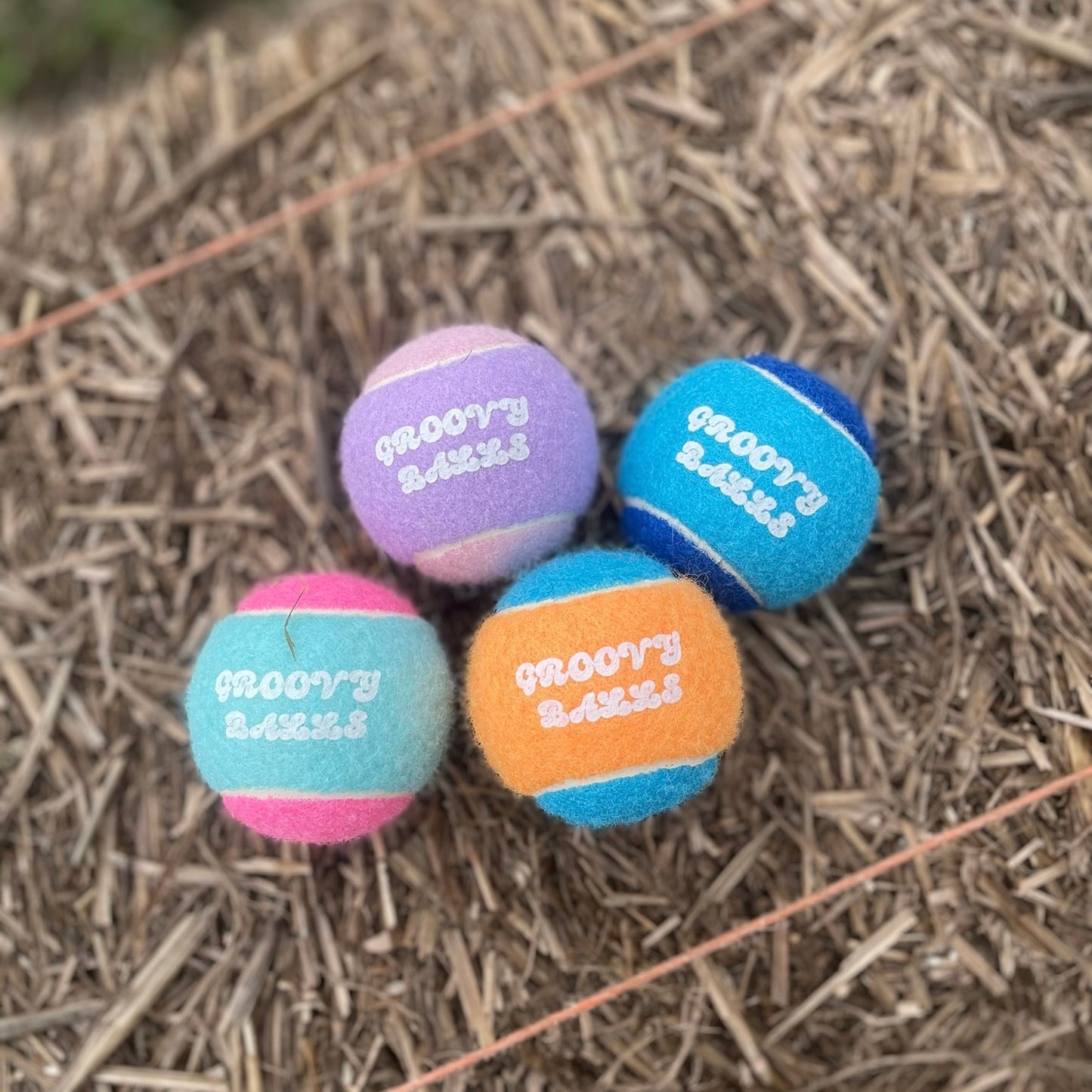 Groovy Balls 4 Pack - Mixed